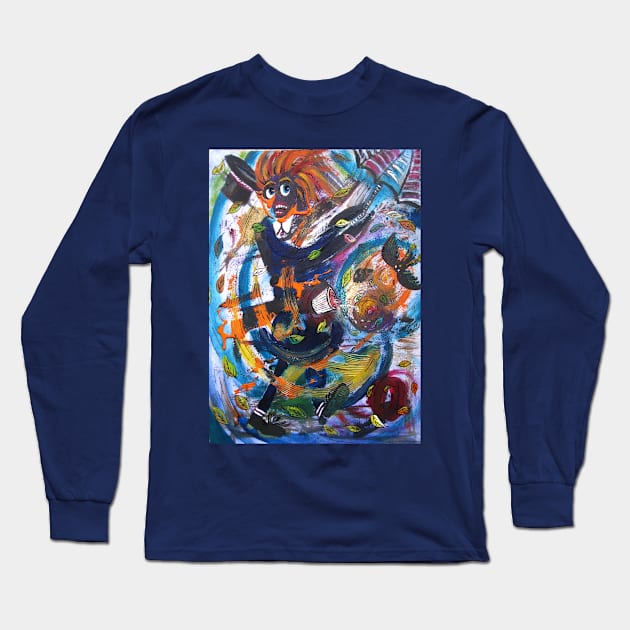 Caught Out On A Windy Day Long Sleeve T-Shirt by Heatherian